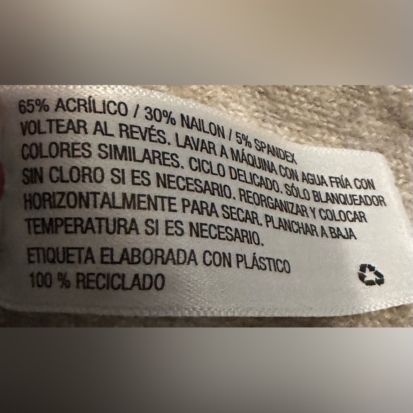 A New Day Crewneck Ribbed Hem Sweater Heathered Oatmeal Tan Women’s Size M - Picture 5 of 6